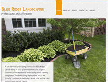 Tablet Screenshot of blueridgelandscapingva.com